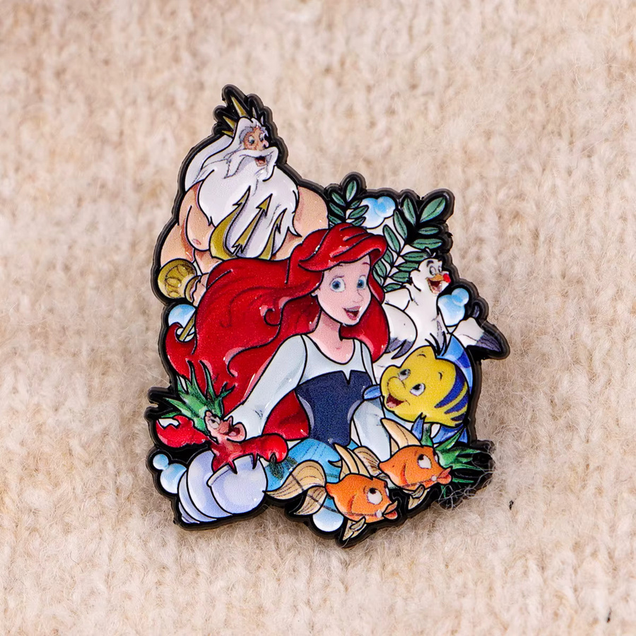 Disney Brosche, Emaille, Cartoon-Fisch, Bunt, Damen - Bild 2