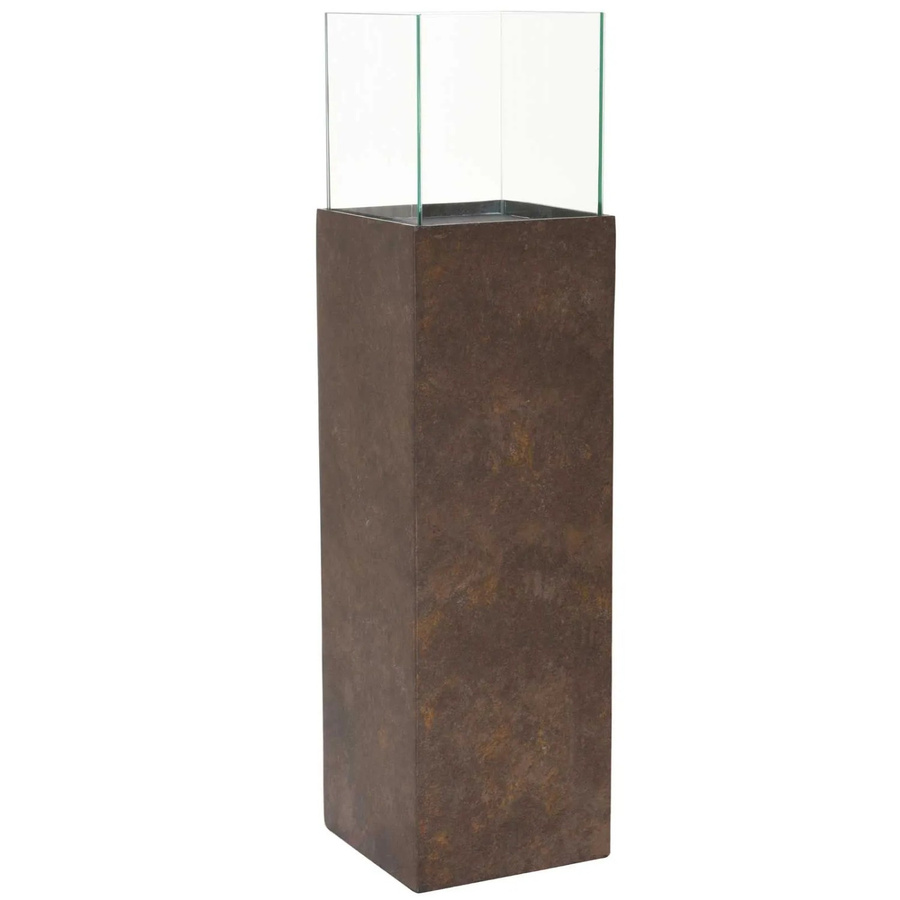 Vivanno Windlichtsäule Candela in Quarzgrau, B/T/H: 25 x 25 x 100 cm - Bild 2