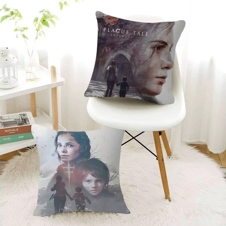 Beast Kingdom A Plague Tale Innocence Kissenbezug Motiv Anime Sofakissen Mehrfarbig B/T/H: 30 x 30 x 30 cm - Bild 3