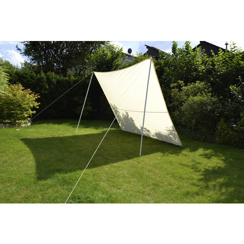 Floracord Viereckssonnensegel aus Nylongewebe in Sand/Beige, B: 250 cm, L: 300 cm - Bild 4