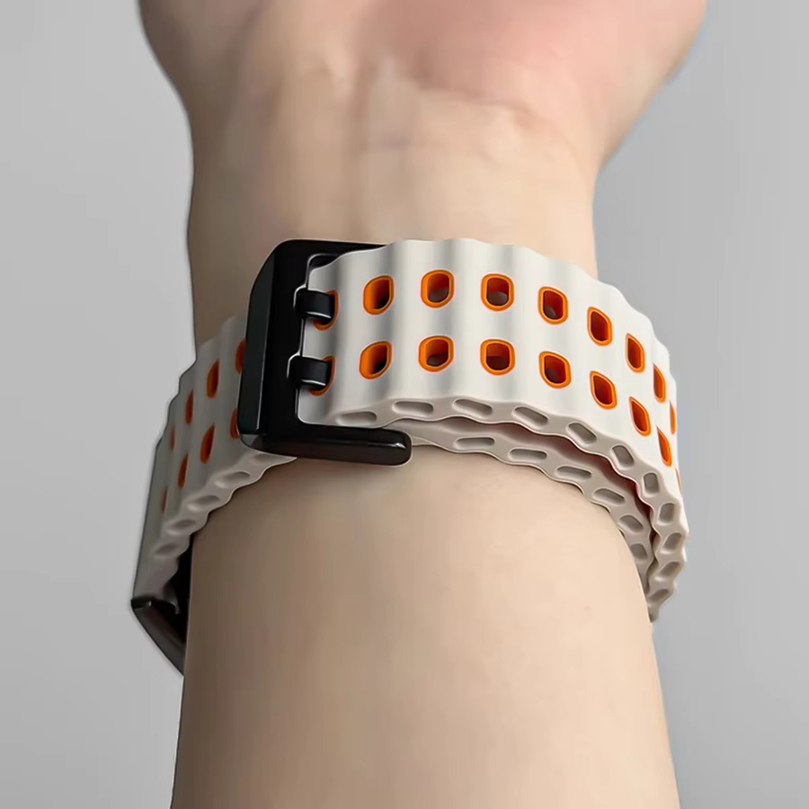 Realme Watch 5 Schutzset mit atmungsaktivem Silikonarmband und Schutzhülle aus gehärtetem Glas - Bild 3
