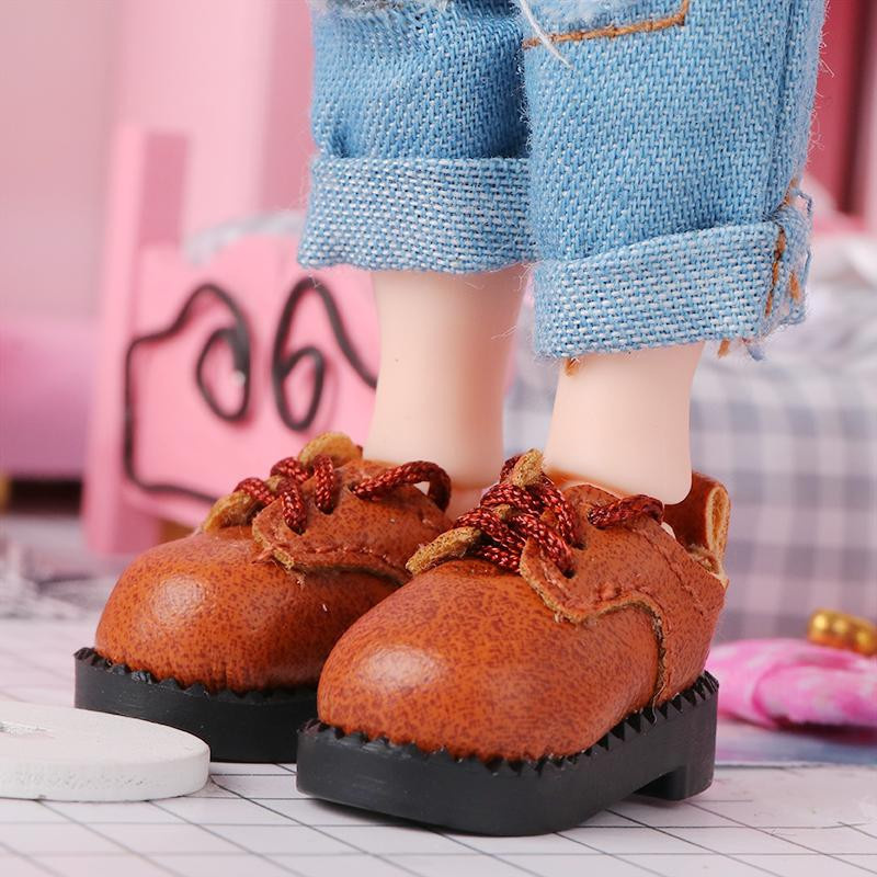 Yiran toy 1 OB11 Uniformschuhe Lederschuh Puppenzubehör 2-teiliges Set - Bild 2