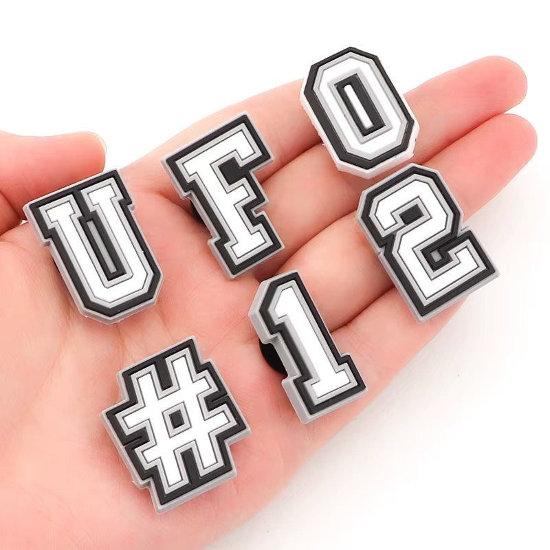 SMATLELF Buchstaben-Schuhanhänger, Alphabet, Unisex - Bild 2