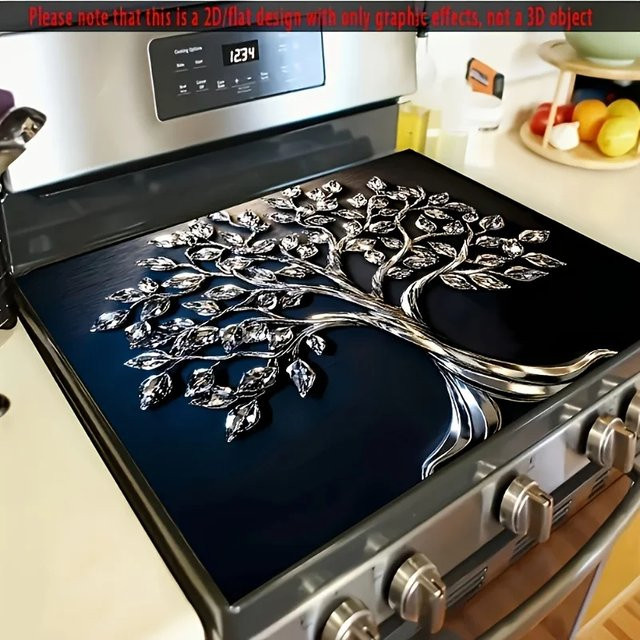 American Retro Staubpad in Schwarz, saugfähiges dekoratives Pad für Waschmaschinen und Kühlschränke - Bild 1