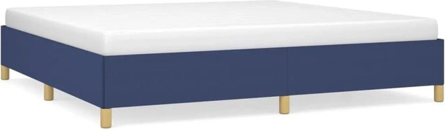 vidaXL Bettgestell gepolstert in Blau aus Stoff, B/T: 200 x 200 cm - Bild 1
