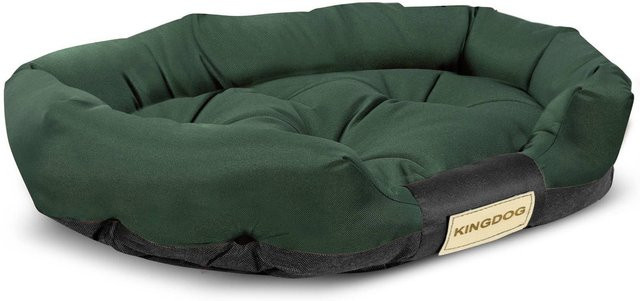 KINGDOG Hundebett oval wasserdicht in Grün - Bild 1