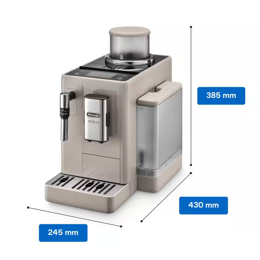 De'Longhi Rivelia Kaffemaschine Sand Beige EXAM440.35.BG Breite: 38,5 cm, Tiefe: 24,5 cm - Bild 3