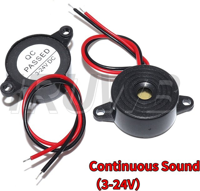 IRUWB Piezo-Summer SFM-20B DC 3–24 V mit Dauerton in Schwarz für Arduino und Automobilanwendungen - Bild 1