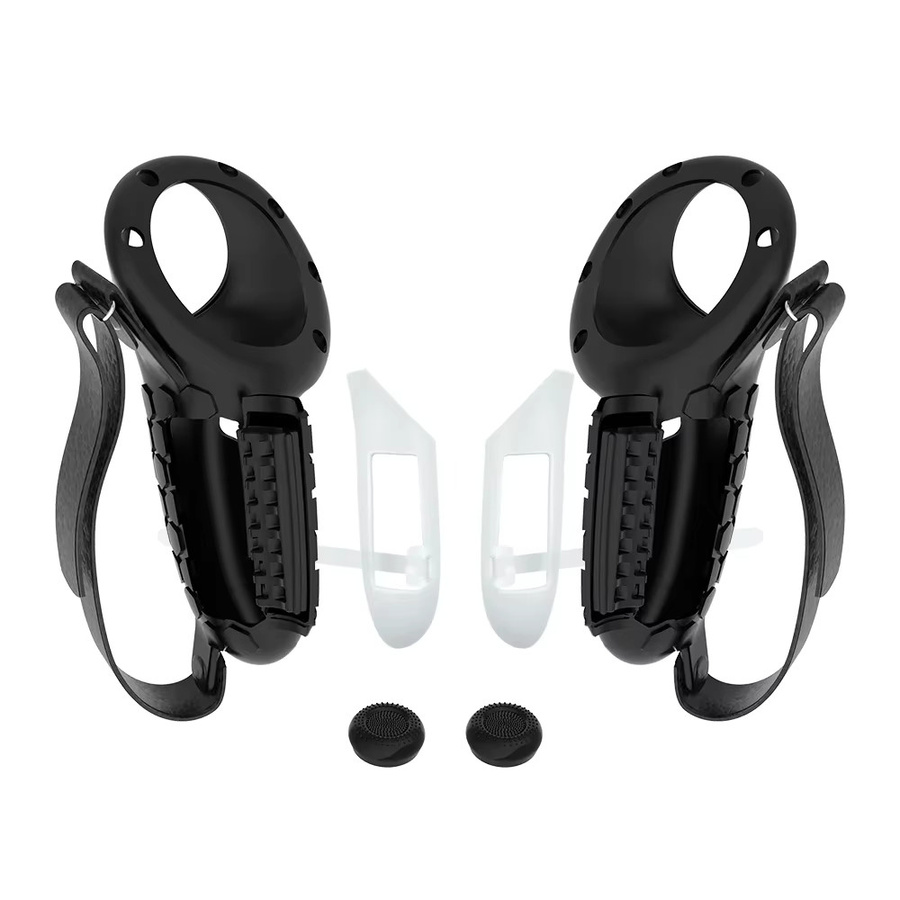 CIVITON XR Touch-Controller-Griff mit Fallschutzriemen und Batterieabdeckung für Meta Quest 3S und Quest 3 in Schwarz oder Weiß - Bild 2