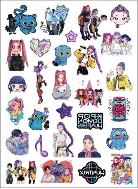 Yiran toy 1, Dämonenjäger Temporäre Tattoos, Sticker - Bild 1