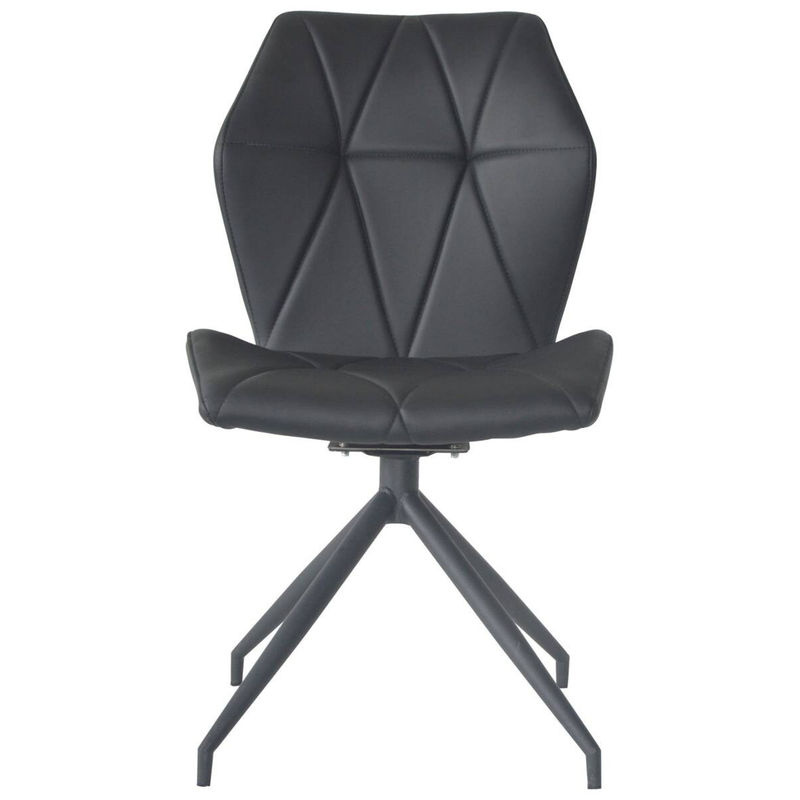 byLIVING Esszimmerstuhl IMKE 2er-Set, Kunstleder Schwarz, Metallgestell Schwarz, B/H/T: 52 x 90,5 x 62 cm - Bild 4