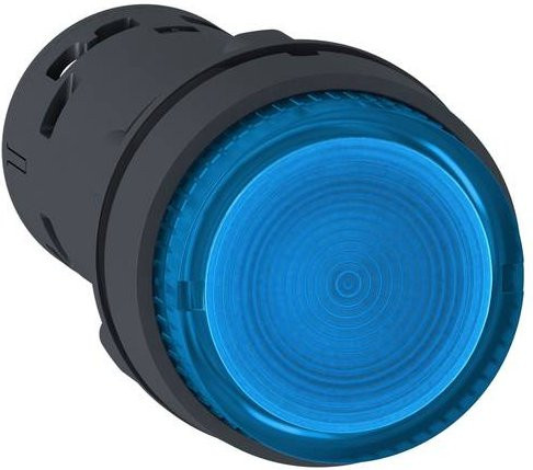 Schneider Electric Harmony XB7 Leuchtdrucktaster XB7NW36B1 in Blau mit integrierter LED, Kunststoff, Ø22mm - Bild 1