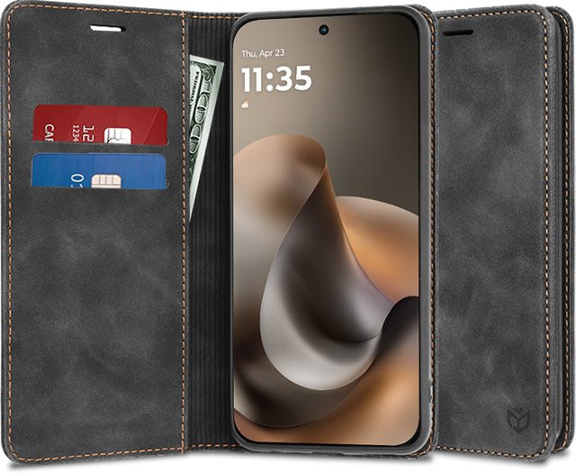 Techsuit Confy Schutzhülle für Motorola Moto G77 und G67 in Schwarz - Bild 1