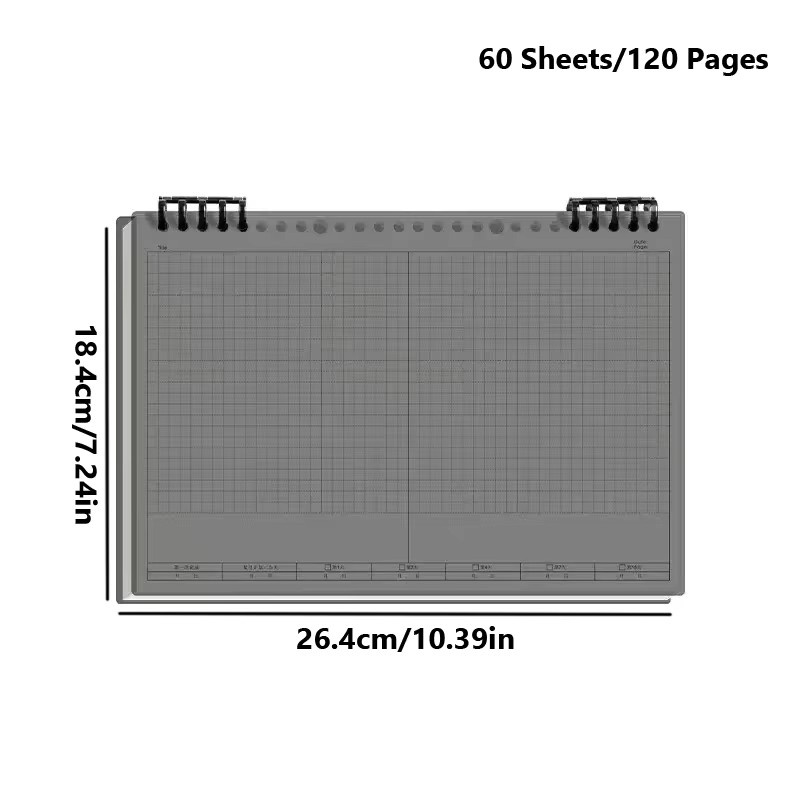 Art Farmer Notizblock B5 mit 60 Blatt/120 Seiten, liniertes Tagebuch und Skizzenbuch für Büro und Schule - Bild 3