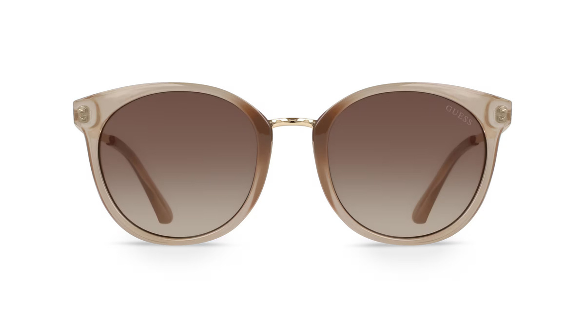 Guess GU7459 Sonnenbrille Panto, Vollrand, Kunststoff, braun, Damen - Bild 1