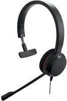 Jabra Evolve 20 UC Stereo On-Ear Headset in Schwarz mit USB-A und USB-C Anschluss - Bild 1