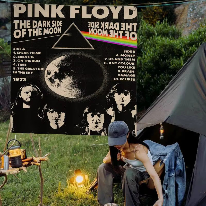 Potdemiel Pink Floyd Rockband Flagge mit Retro-Muster als Partydekoration - Bild 5