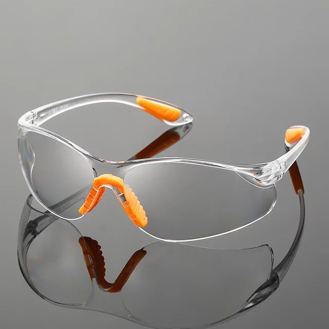 Rexxar Laborschutzbrille aus PC-Material mit Klarglas in Transparent, stoßfest, wind- und staubdicht - Bild 1
