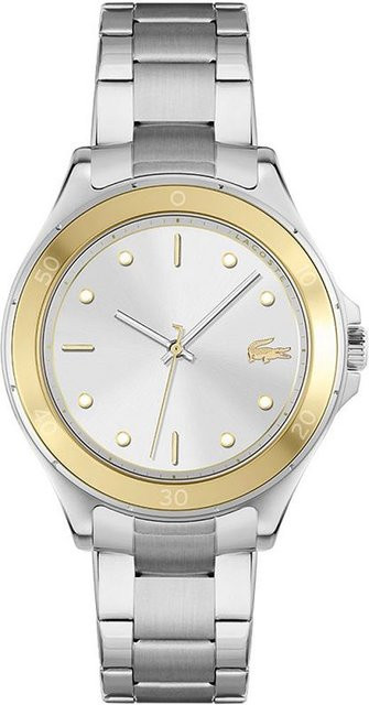 Lacoste Damenuhr, Quarz, Edelstahl, Silber, 38 mm, 5 ATM - Bild 1