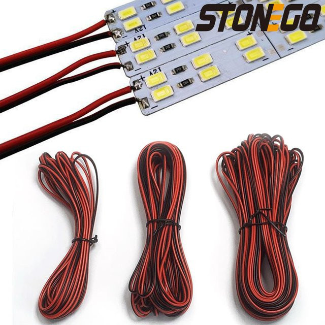 STONEGO 2-poliges LED-Streifen-Verlängerungskabel aus PVC für Drahtkabel-Anschluss - Bild 1