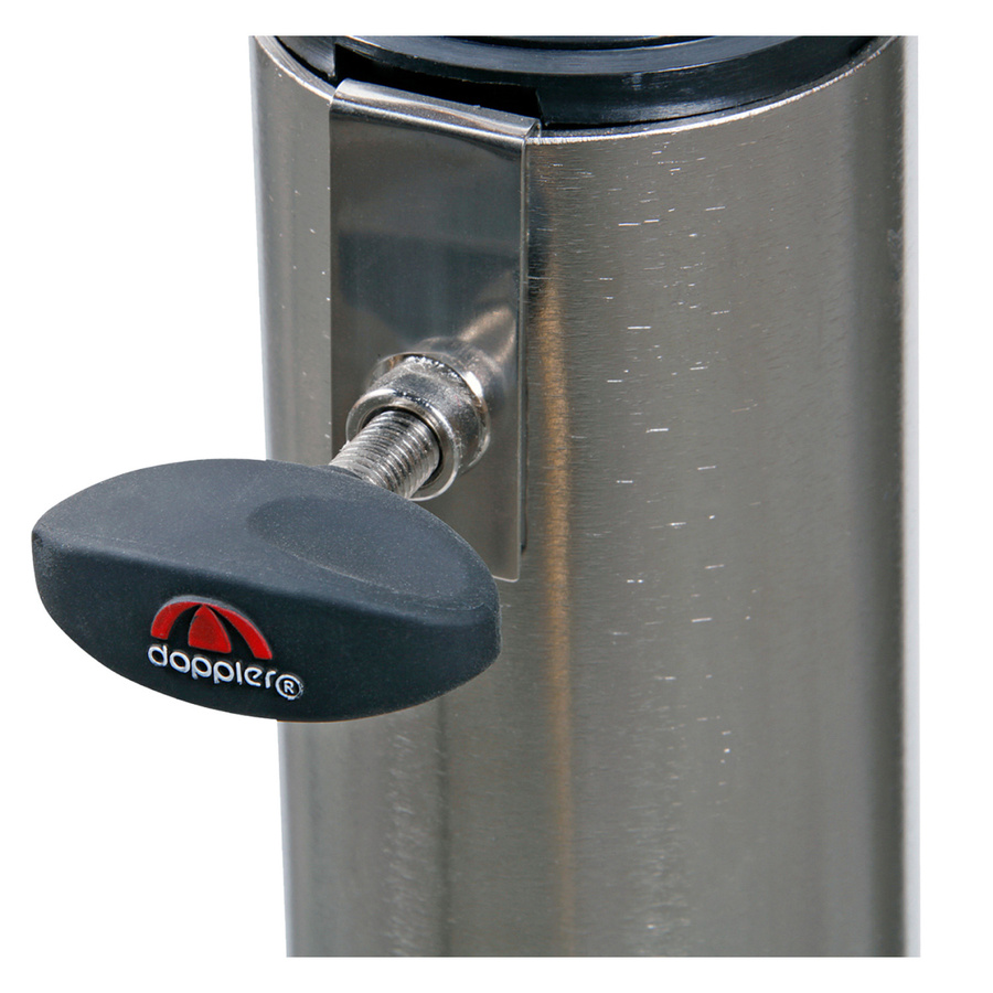 Doppler Granitsockel Active Trolley aus Granit und Edelstahl in Granitgrau mit Rollen, 30 kg - Bild 2