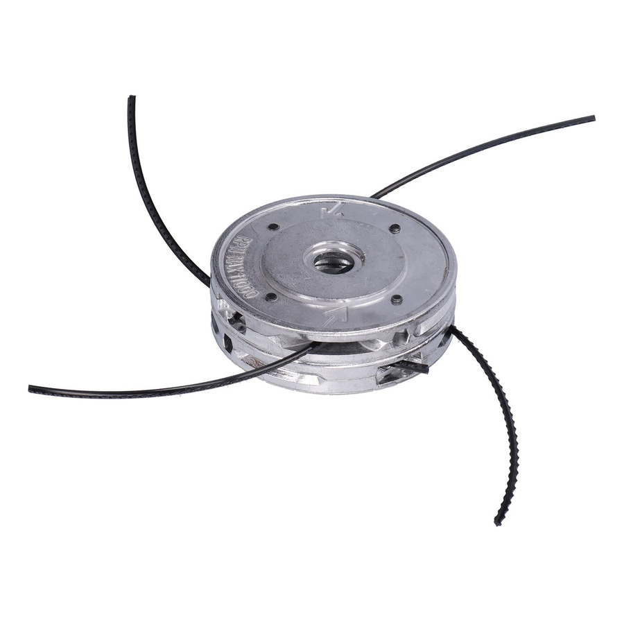 Universeller 4-Draht-Unkrauttrimmerkopf aus Aluminium in Silber für 40CC-Trimmer mit gerader Welle von mfySpace - Bild 1