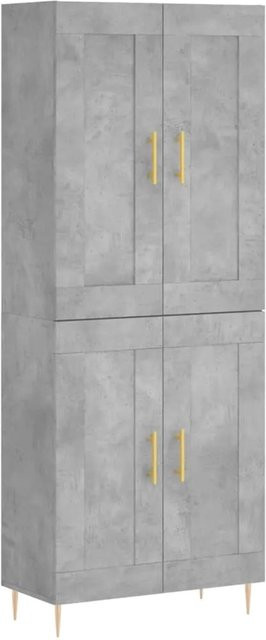 vidaXL Highboard modern in Betongrau, Wandmontage, B/T/H: 69,5 x 34 x 180 cm - Bild 1