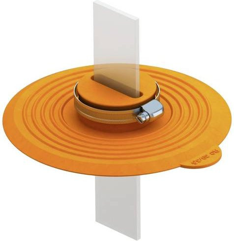 OBO Bettermann Montagezubehör DW FL30x3,5 aus Edelstahl in Orange - Bild 1