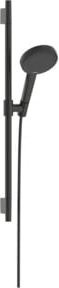 Hansgrohe Raindance Bar Set in Matt Schwarz mit Handbrause und Regendusche, Wassererparnis und Anti-Kalk-Funktion, Bohrabstand: 62,5 cm - Bild 1