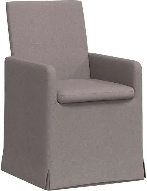 vidaXL Esszimmerstühle 2er Set in Taupe aus Stoff, modern gestaltet, B/T/H: 57 x 67 x 95 cm - Bild 1