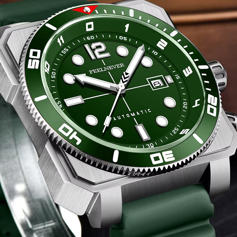 FEELNEVER Armbanduhr Automatik, Edelstahl, Saphirglas, Herren - Bild 3