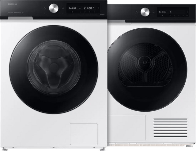 Samsung Waschmaschine WW90DB7U94GE AI Wash und Samsung Wärmepumpentrockner DV90DB7845GEU3 QuickDrive mit SmartThings App Unterstützung - Bild 1