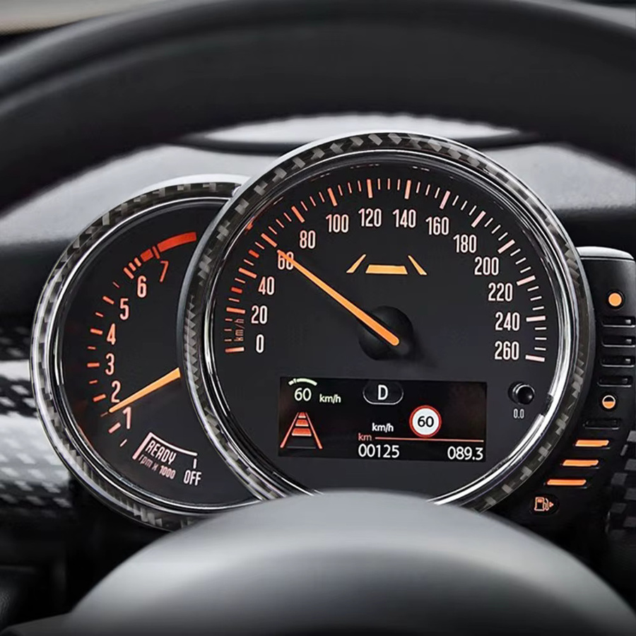 Carbonfaser Instrumententacho Abdeckung für Mini Cooper F54 F55 F56 F57 F60 in Schwarz - Bild 3