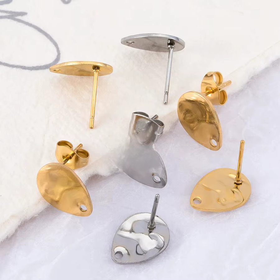 MINGXUAN Ohrstecker Edelstahl, Wassertropfen, DIY Zubehör - Bild 1
