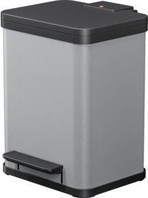 Hailo Öko uno plus M Tret-Abfallsammler mit Soft-Close, Silber, 17 l - Bild 2