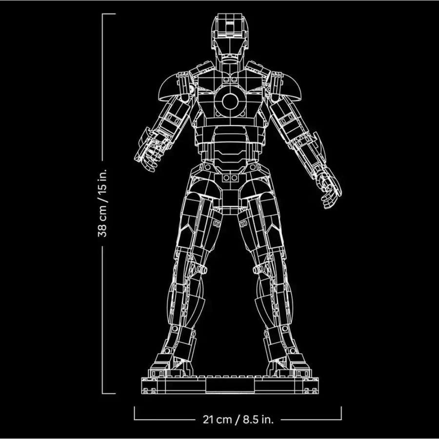 Hot Toys Marvel Helden-Puppen-Modell, Bausteine & Ornamente, 1297 Teile, ab 14 Jahren - Bild 5