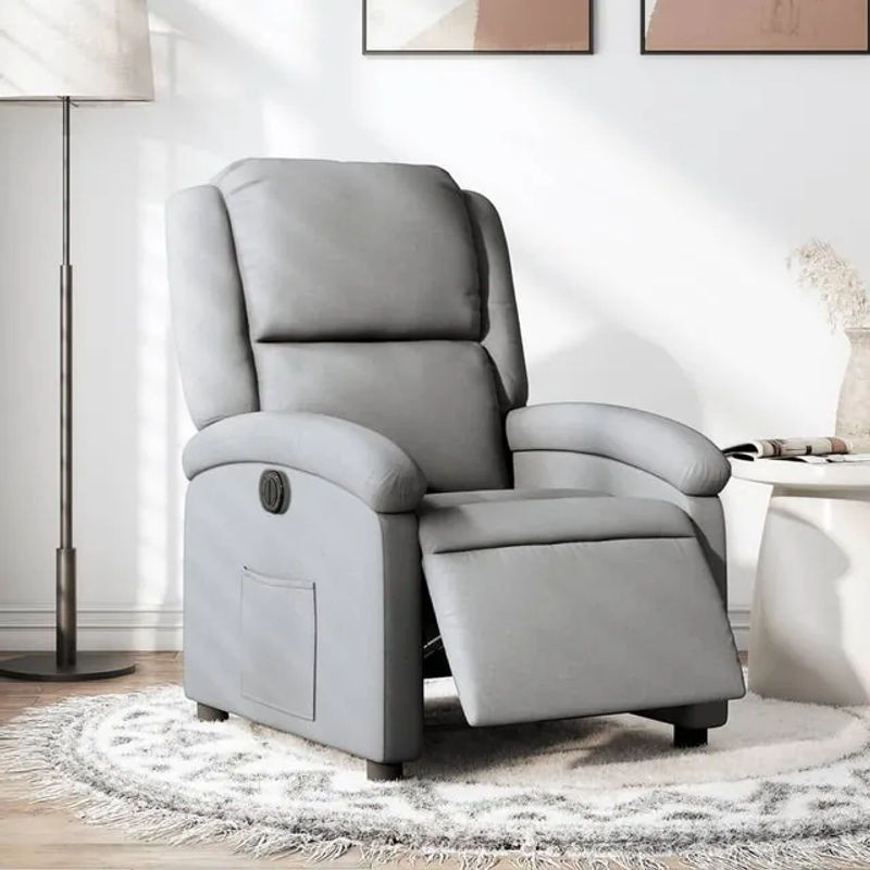 Vidaxl Elektrischer Relax-Sessel in Grau mit Stoffbezug und modernem Design - Bild 1