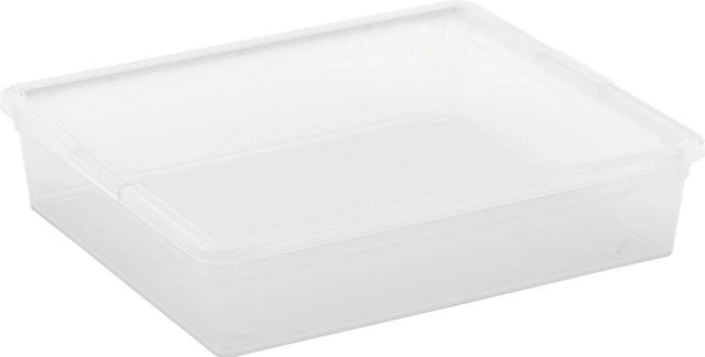 Aufbewahrungsbox C Flat mit Deckel von Kis in Transparent - Bild 1