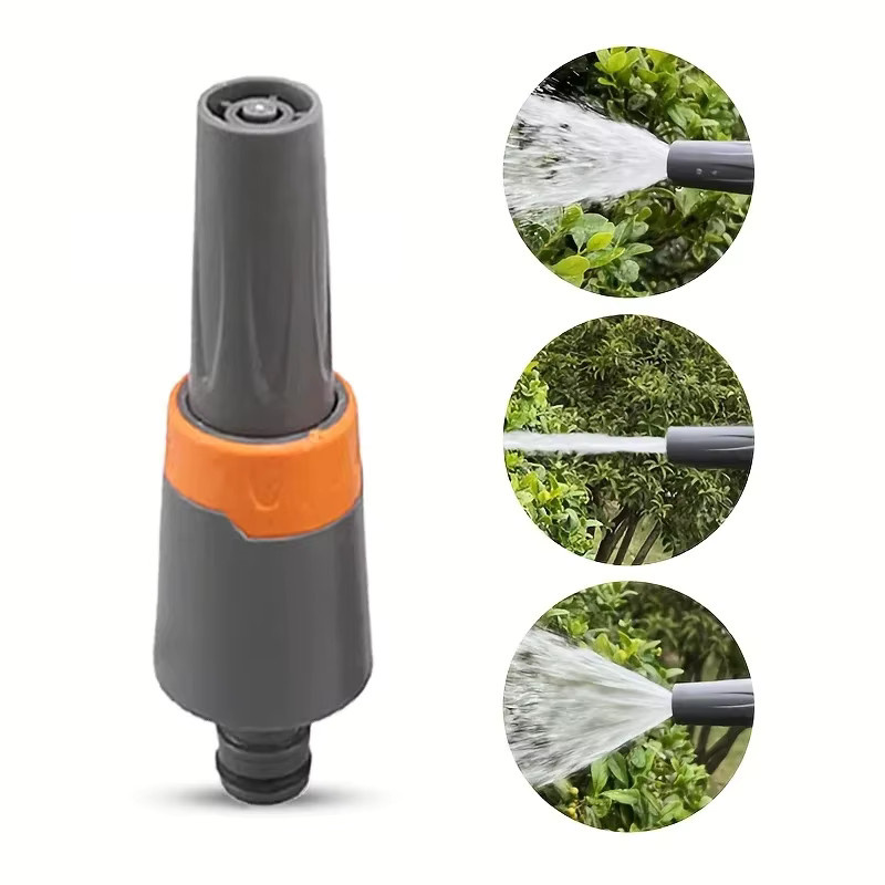 Verstellbare Gartenschlauchdüse als Wassersprühpistole mit 1/2-Zoll-Schnellkupplungsadapter-Set für die Bewässerung und Autowäsche - Bild 2