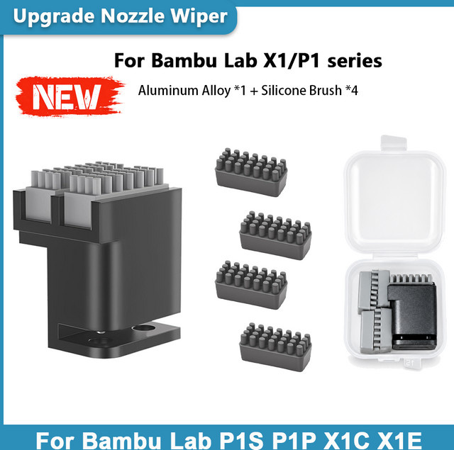 Bambu Lab Düsenreiniger X1C aus Aluminium für P1S P1P X1C X1E 3D-Drucker mit Schnellmontage - Bild 1
