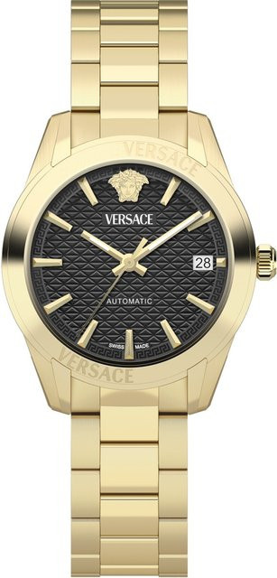 Versace Damenuhr Automatik, Edelstahl, Schwarz, 35 mm, 5 ATM - Bild 1