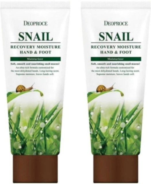 Deoproce Snail Recovery Hand- und Fußcreme, 100 ml, mit Schneckenschleimfiltrat - Bild 1