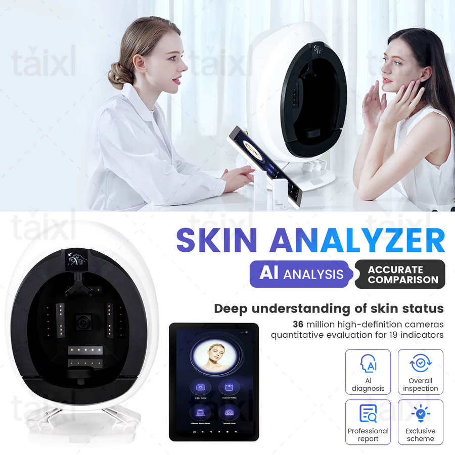 MYOSLIM 3D-Gesichtshautanalysegerät, 15,6 Zoll, Weiß, Unisex - Bild 5