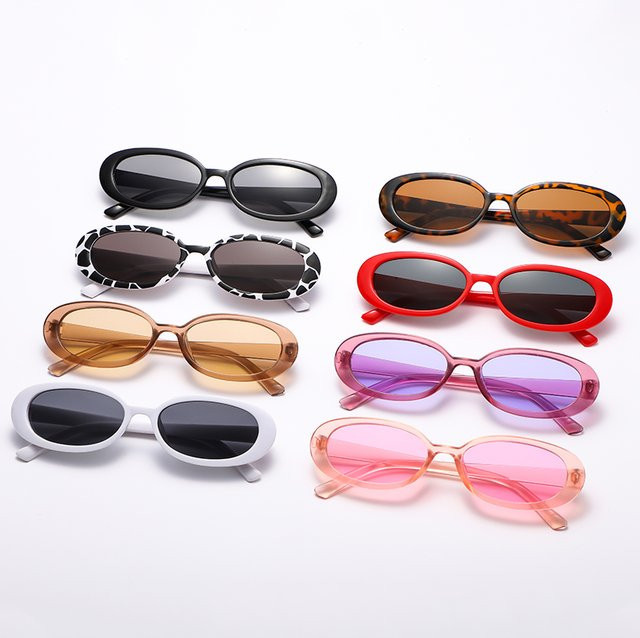 Sumory Sonnenbrille oval, Vollrand, Kunststoff, Damen, schwarz weiß - Bild 1