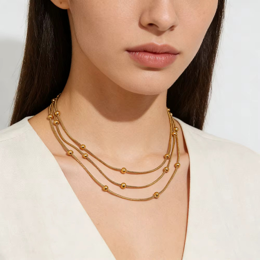 MamacitaSlay Halskette, Edelstahl, Gold, Perle, Damen - Bild 2