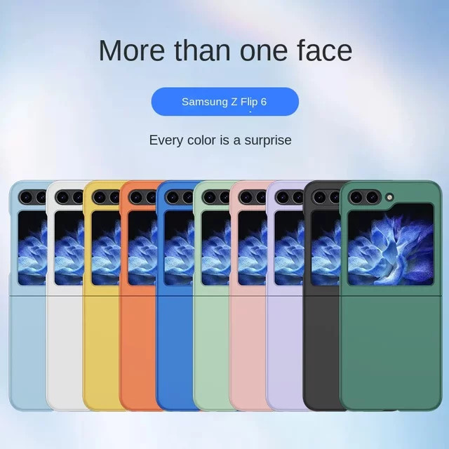 Stoßfeste Hartschalen-Handyhülle mit Hautgefühl für Samsung Galaxy Z Flip 7, 6, 5, 4 und 3 in Grün - Bild 1