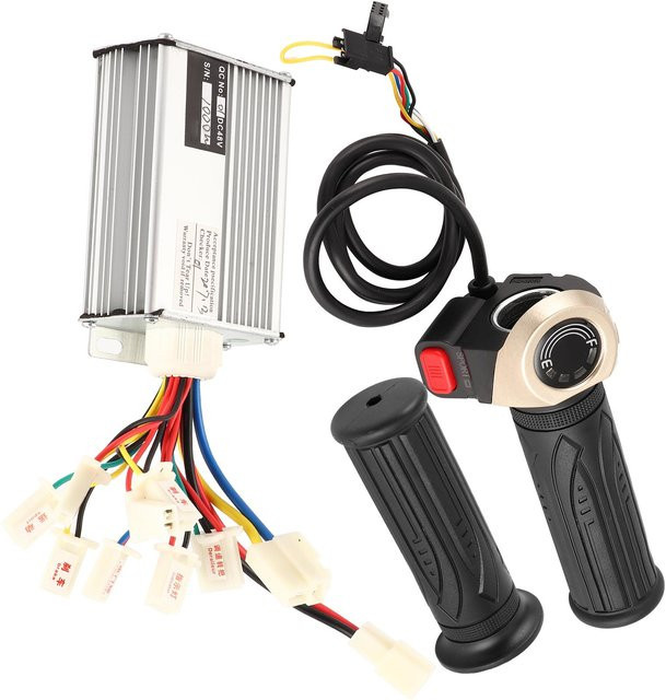 PULUZ 2 E-Bike Controller Set mit bürstenlosem Motor und Drehgriffen 48V 1000W in Grau - Bild 1
