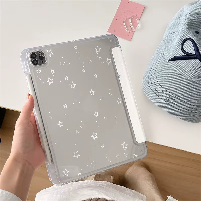 Apple iPad Hülle mit Bleistifthalter in Transparent für iPad Air, iPad Pro und iPad Mini - Bild 1