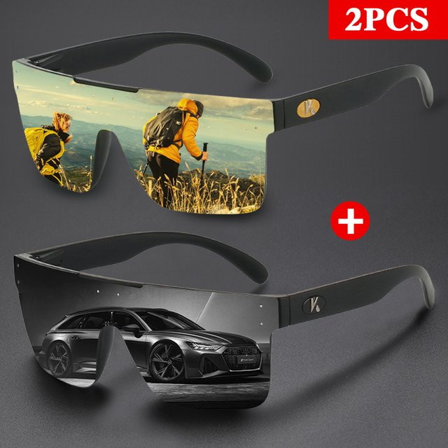 Karos Sonnenbrille Square, Unisex, Schwarz, Kunststoff - Bild 1