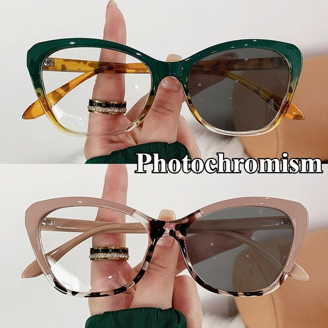 Photochrome Korrektionsbrille, Cat-Eye, Vollrand, Kunststoff, Damen - Bild 1